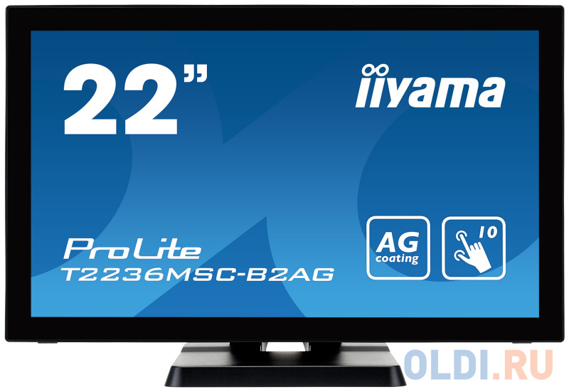 

Монитор Iiyama 21.5" ProLite T2236MSC-B2AG черный VA LED 16:9 DVI HDMI M/M матовая 250cd 178гр/178гр 1920x1080 VGA FHD USB Touch 5.8кг