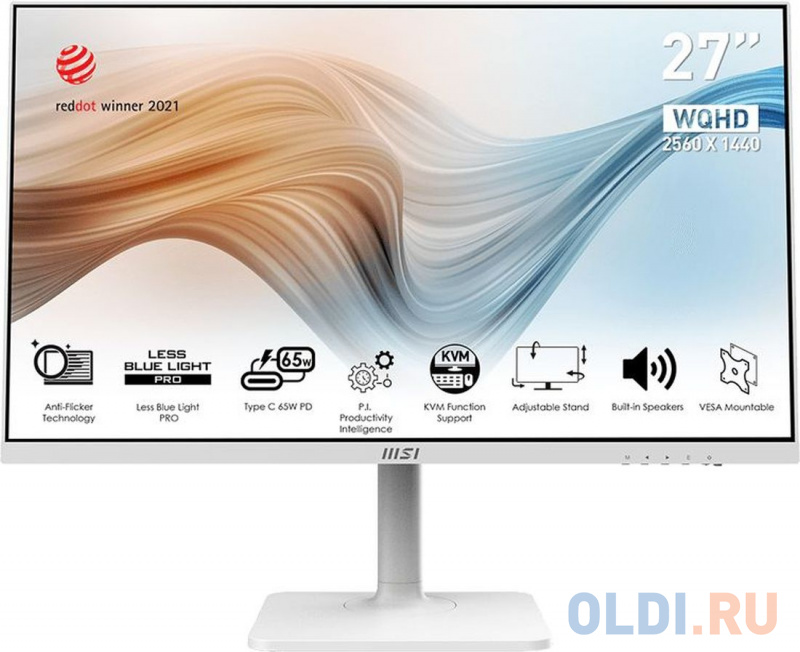 

Монитор 27" MSI Modern MD272QPW, Белый