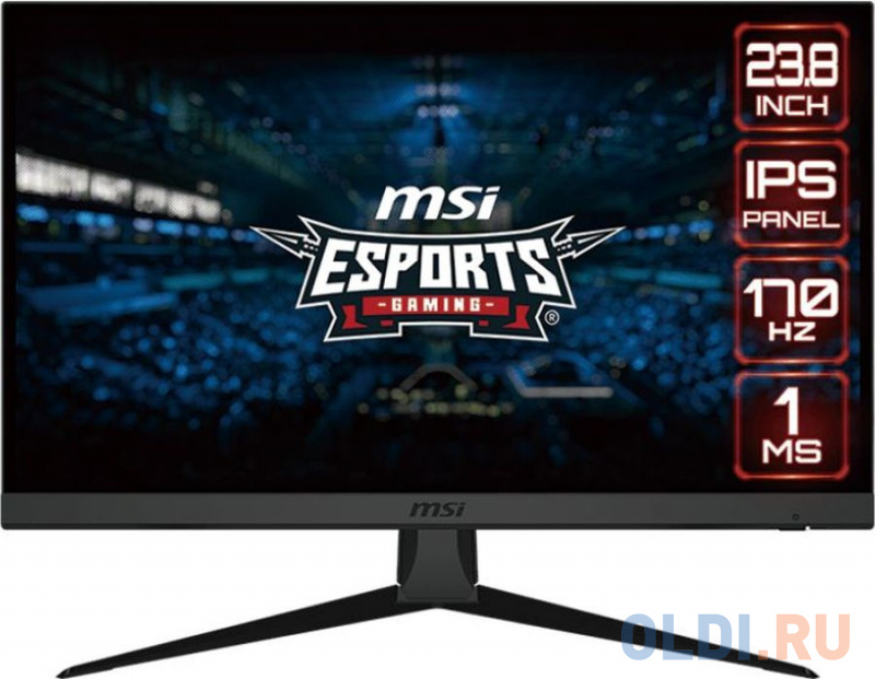 Монитор MSI 23.8" Optix G2422 черный IPS LED 1ms 16:9 HDMI матовая 250cd 178гр/178гр 1920x1080 170Hz FreeSync Premium DP FHD 3.5кг 9S6-3BA41T-205 - фото 1