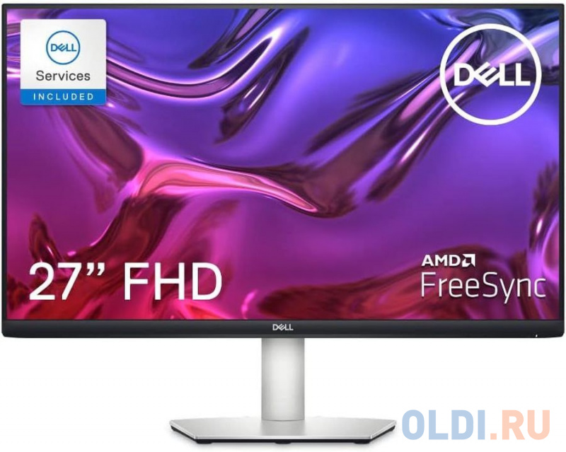 

Монитор Dell 27" S2723HC серебристый/черный IPS LED 16:9 HDMI M/M матовая HAS Piv 300cd 178гр/178гр 1920x1080 75Hz FreeSync FHD USB