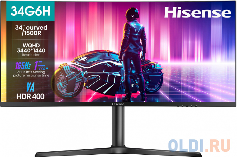 

Монитор 34" Hisense 34G6H, Черный