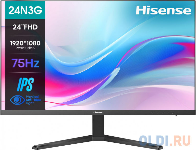 

Монитор Hisense 23.8" 24N3G черный IPS LED 5ms 16:9 HDMI 1000:1 250cd 178гр/178гр 1920x1080 75Hz VGA FHD 3.1кг