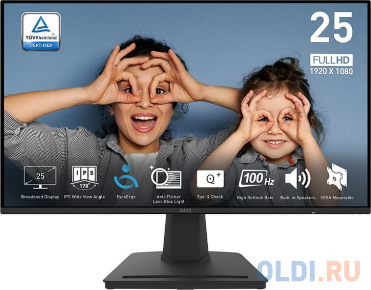 

Монитор 24.5" MSI Pro MP252, Черный