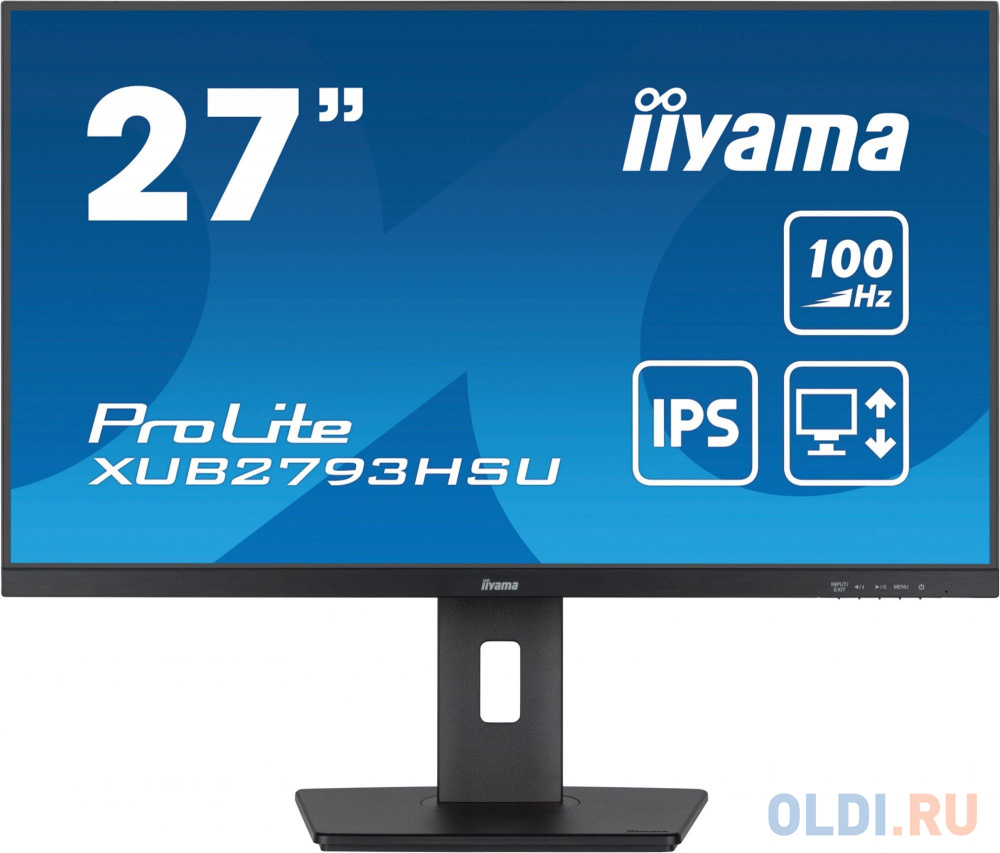 

Монитор 27" iiYama ProLite XUB2793HSU-B6, Черный