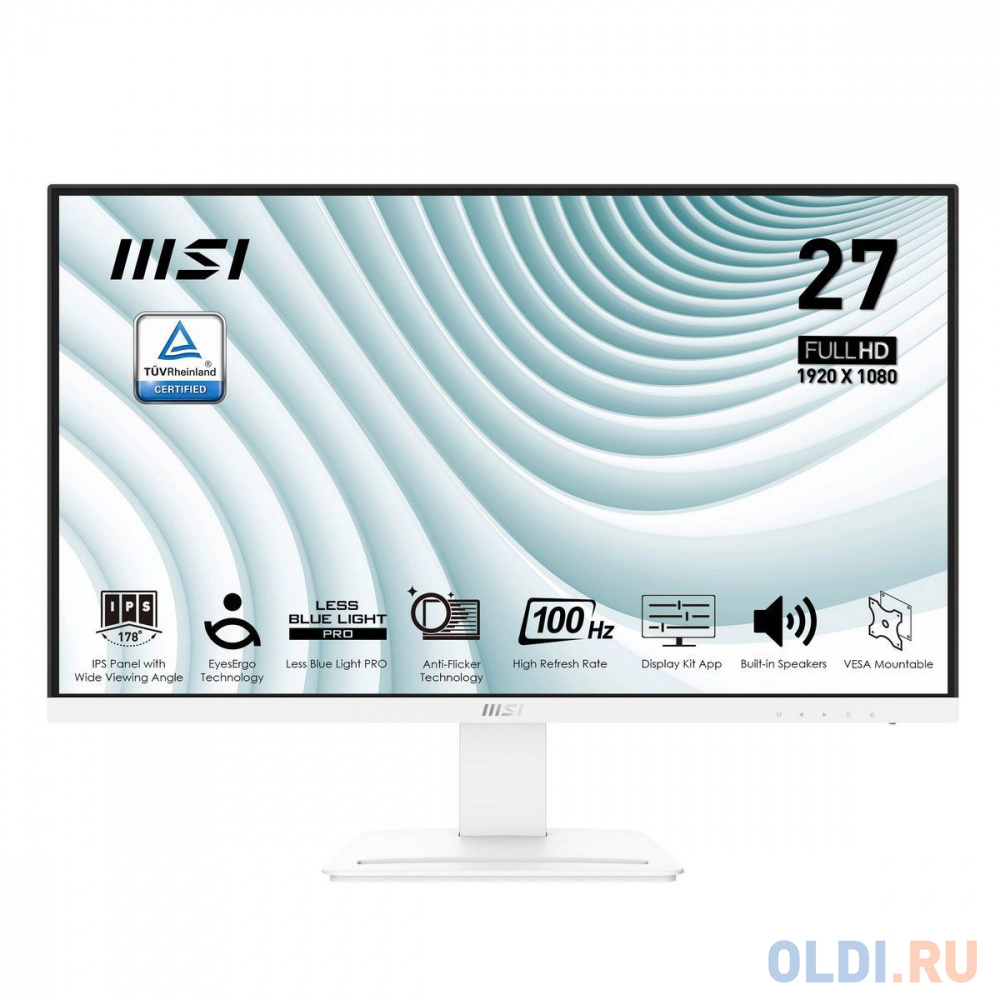 

Монитор 27" MSI PRO MP273AW, Черный