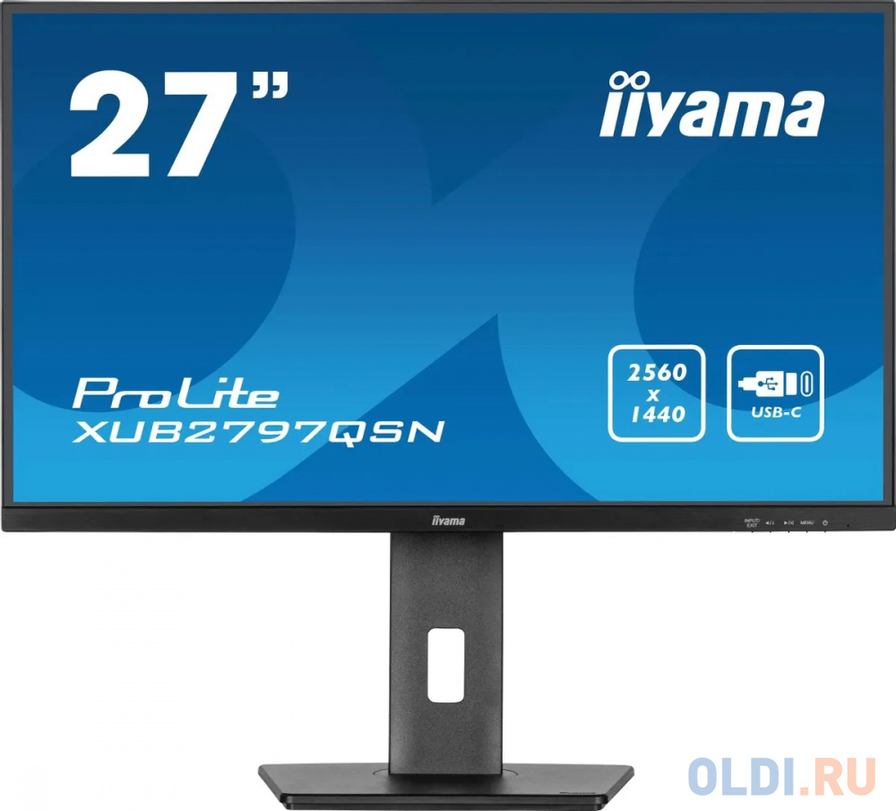 

Монитор 27" iiYama ProLite XUB2797QSN-B1, Черный