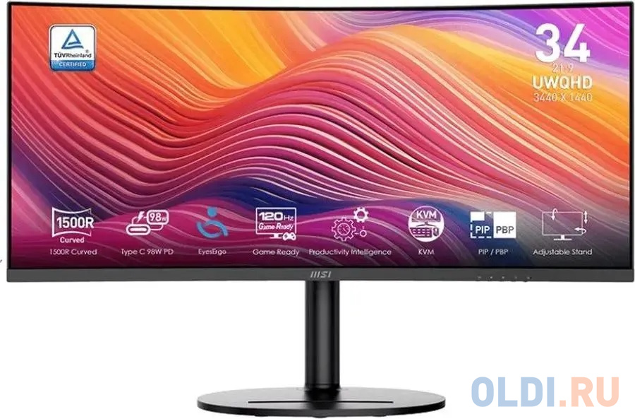 

Монитор 34" MSI Modern MD342CQP, Черный