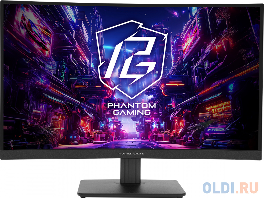 Монитор 27&amp;quot; ASRock Phantom Gaming PG27QRT1B Black (VA, 2560x1440, 2xHDMI+DP, 1 ms, 178°/178°, 300 cd/m, 180Hz, HDR400)