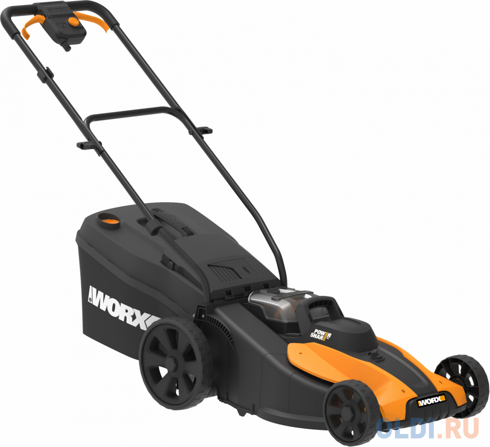 

Газонокосилка аккумуляторная WORX WG774E 40В, 40 см, 2*4 Ач, двойное ЗУ 2x2A