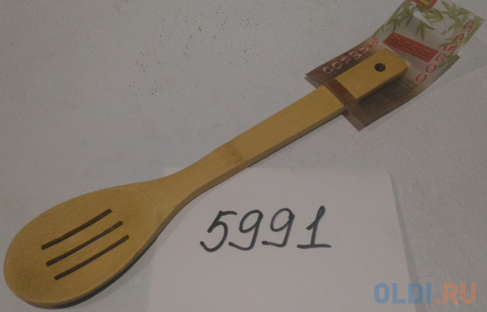 

Ложка с прорезями бамбуковая 30,5 см PRC 91422