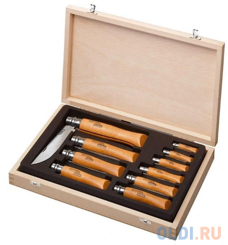 

Набор ножей Opinel Tradition 2-12VRN (183102) компл.:10шт дерево подар.коробка
