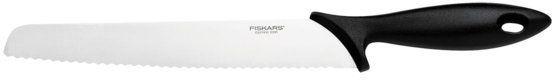 

Нож Fiskars Essential (1023774) стальной для хлеба лезв.230мм серрейт. заточка черный