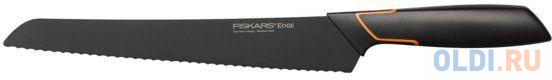 

Нож Fiskars Edge (1003093) стальной для хлеба лезв.230мм серрейт. заточка черный/оранжевый