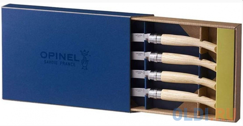 

Набор ножей кухон. Opinel Table Chic №10 (001828) компл.:4шт дерево подар.коробка