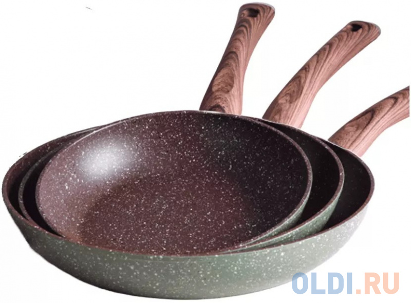 

Набор посуды 3 PANS 18,22,26 CM BG-35446-GR BERGNER