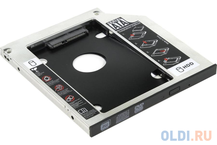 ORIENT UHD-2SC9, Шасси для 2.5” SATA HDD для установки в SATA отсек оптического привода ноутбука 9.5 мм 30262 - фото 1