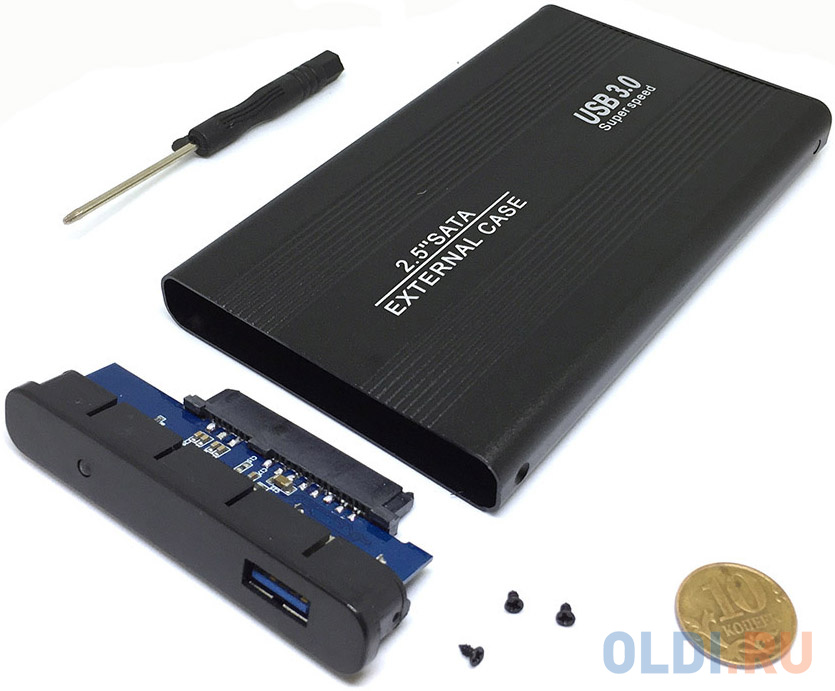 Переходники SSD external case USB3.0 - 2,5" SATA6G HDD/SSD (HU307B), Espada 43993 - фото 3
