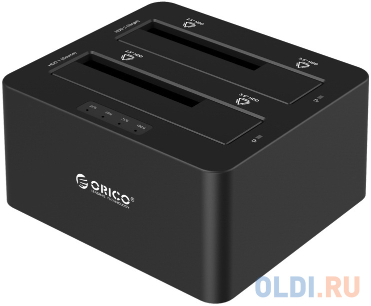 

Док-станции для HDD ORICO 6629US3-C-BK Док-станция для HDD ORICO 6629US3-C; 2-bay 3.5"/2.5" HDD 3TB*2 Max (черный)