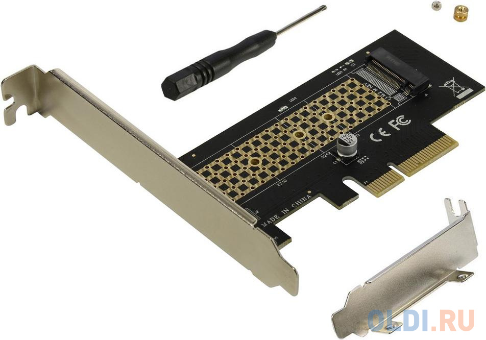 ORIENT C300E,  PCI-E 4x->M.2 M-key NVMe SSD,  2230/2242/2260/2280,     (31100)