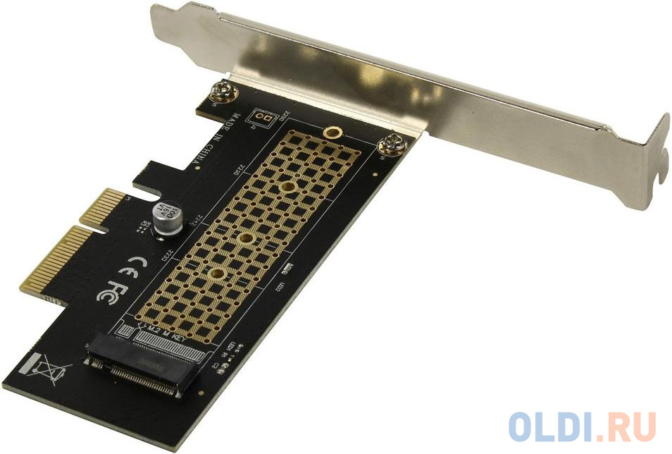 ORIENT C300E, Переходник PCI-E 4x->M.2 M-key NVMe SSD, тип 2230/2242/2260/2280, планки крепления в комплекте (31100) фото