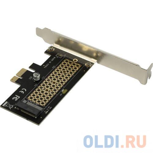 ORIENT C302E, Переходник PCI-Ex1->M.2 M-key NVMe SSD, тип 2230/2242/2260/2280, 2 планки крепления в комплекте (31152), размер М.2, цвет черный - фото 2