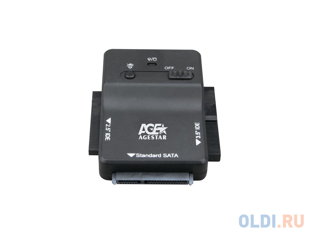 Переходник для HDD AGESTAR 3FBCP1 3.5",2.5" SATA HDD/ 2.5" SSD / 3.5",2.5" IDE HDD - USB 3.0 - фото 1