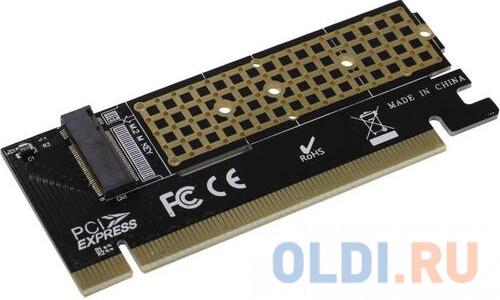 Переходник ExeGate EXE-529 (M.2 M key -&gt; PCI-E x16 rev.3.0, для установки SSD M.2 M key в слот PCI-E)