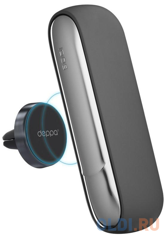 

Deppa Автомобильный держатель Mage IQOS, магнитный, крепление на вент.решетку, графит.