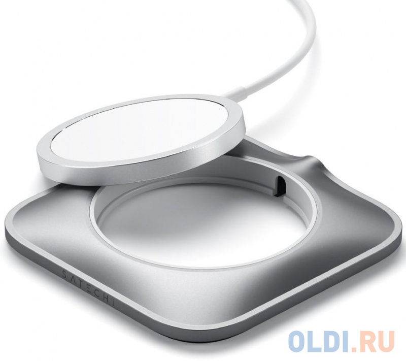 

Держатель Satechi Aluminum Dock Enclosure for Magsafe Charger Цвет серый космос.