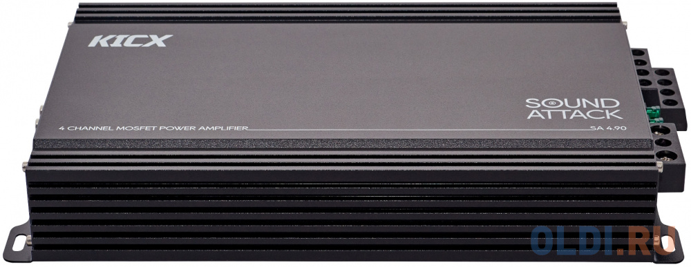 Усилитель автомобильный Kicx SA 4.90 четырехканальный, цвет чёрный, размер 324х178х51 мм - фото 5