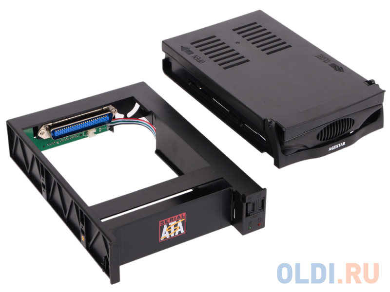 Mobile rack для HDD 3.5" AGESTAR SR3P-S-1F BK черный фото