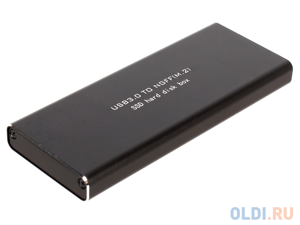Мобил рек Orient 3502U3, USB 3.0 для SSD M.2 (NGFF) 6Gb/s (ASM1153E), поддержка TRIM, алюминий, черный цвет