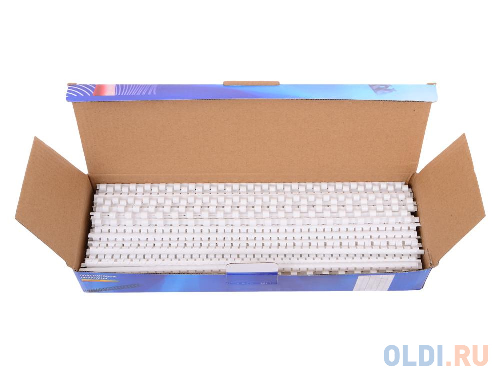Пластиковые пружины 6 мм (15-30 листов) белые 100 шт. Office Kit (BP2001) фото