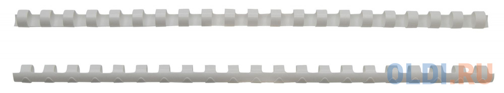 Пружины для переплета пластиковые Silwerhof d=10мм 41-55лист A4 белый (100шт) (1373586) фото