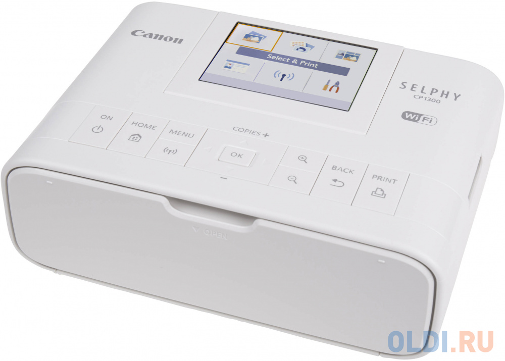 Принтер Canon Selphy 1300 цветной A6 300x300dpi Wi-Fi USB белый 2235C002 - фото 2