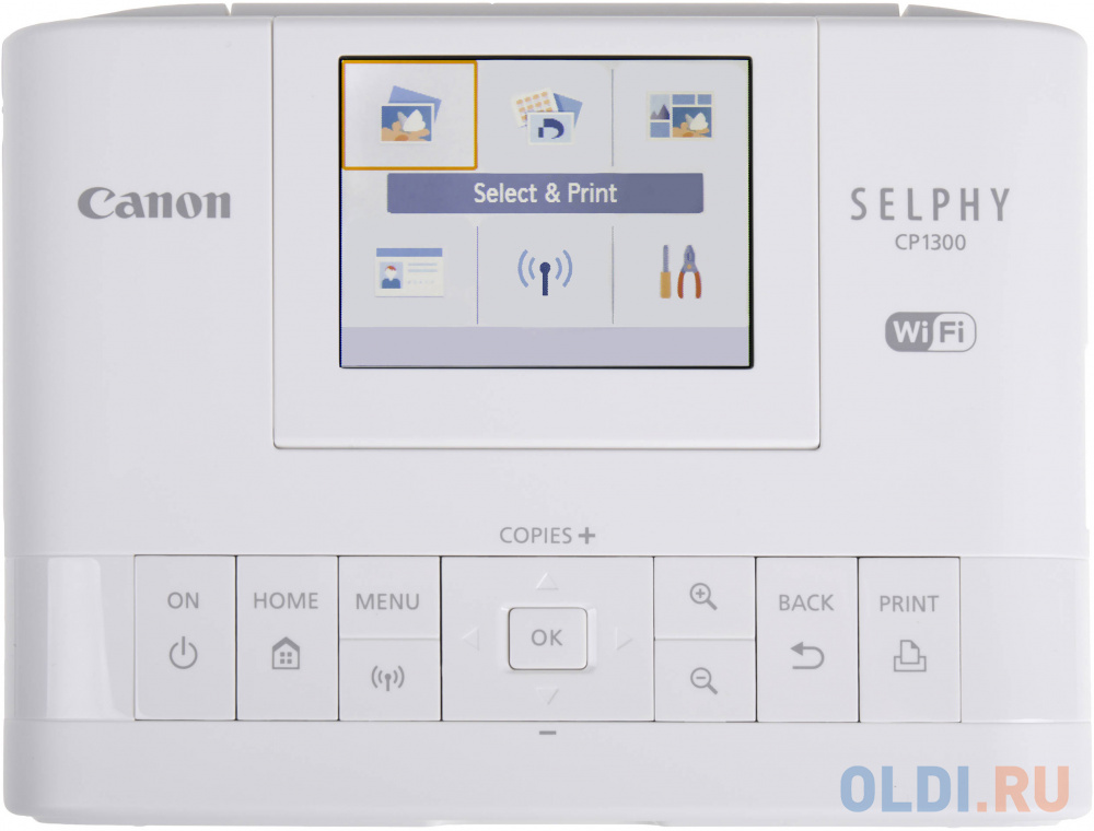 Принтер Canon Selphy 1300 цветной A6 300x300dpi Wi-Fi USB белый 2235C002 - фото 4