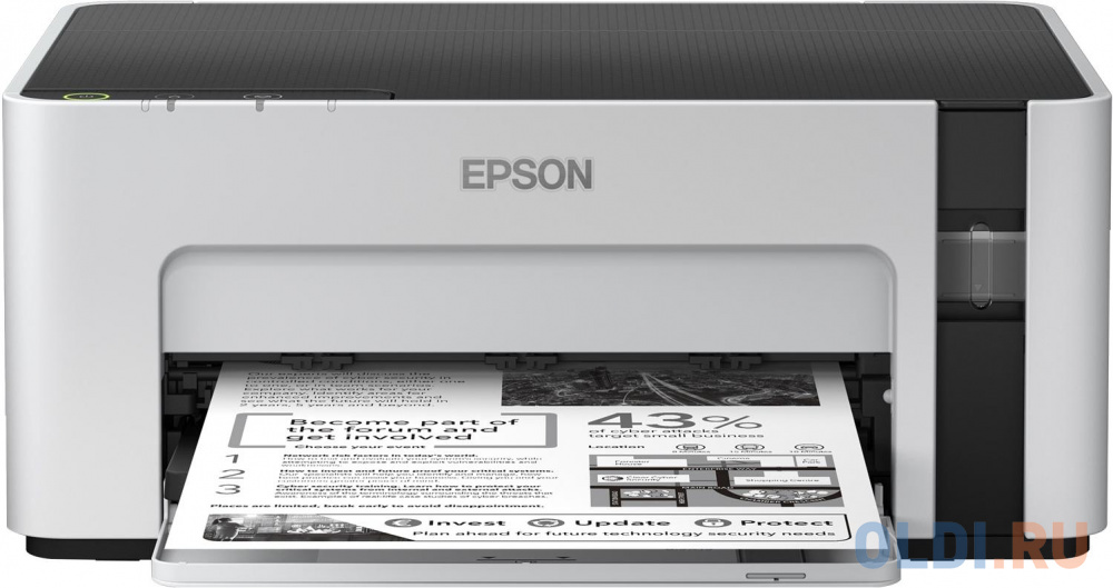 Принтер струйный Epson M1100 (C11CG95405) A4 USB серый/черный - фото 2