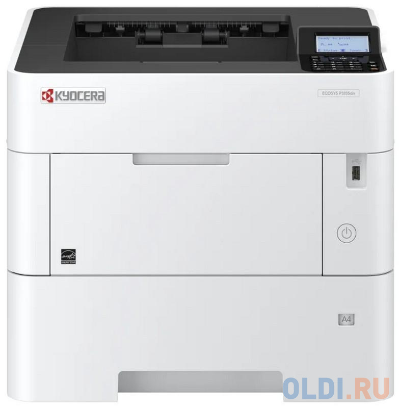 Принтер Kyocera P3155dn ч/б, A4,  55стр/мин, 1200x1200dpi, дуплекс (замена для P3055DN) принтер для наклеек urovo k419 b