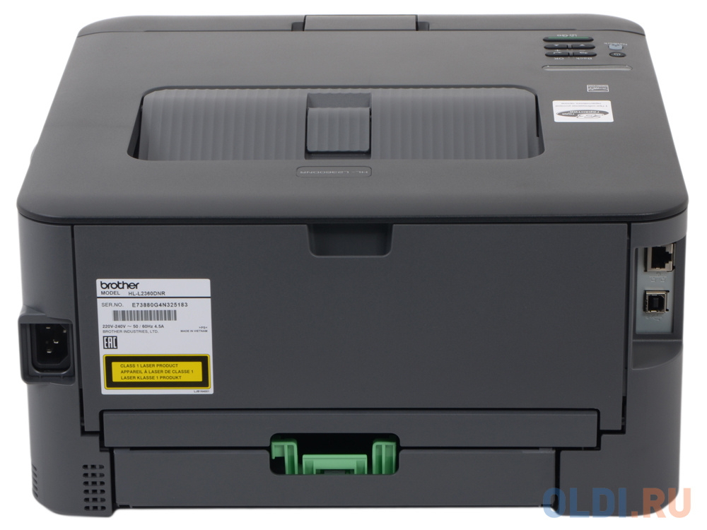 Принтер лазерный Brother HL-L2360DNR A4, 30стр/мин, дуплекс, 32Мб, USB, LAN (замена HL-2250DNR) HLL2360DNR1 - фото 4