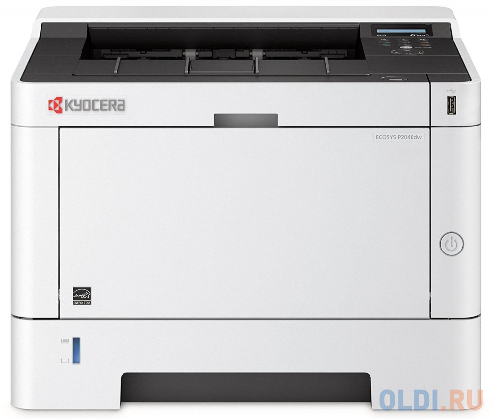 Принтер Kyocera P2040Dw (Лазерный, A4, 1200dpi, 256Mb, 40 ppm, дуплекс, USB, WiFi,  Network) (картридж TK-1160) 1102RY3NL0 - фото 2