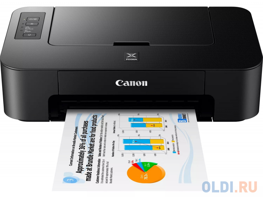 Струйный принтер Canon PIXMA TS205, цвет чёрный, размер 426x255x131 мм - фото 3