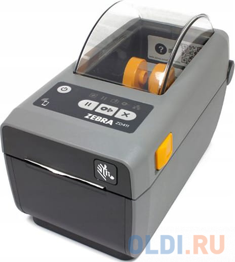 Zebra DT Printer ZD411; 300 dpi, USB, USB Host, Ethernet, BTLE5, EU and UK Cords, Swiss Font, EZPL