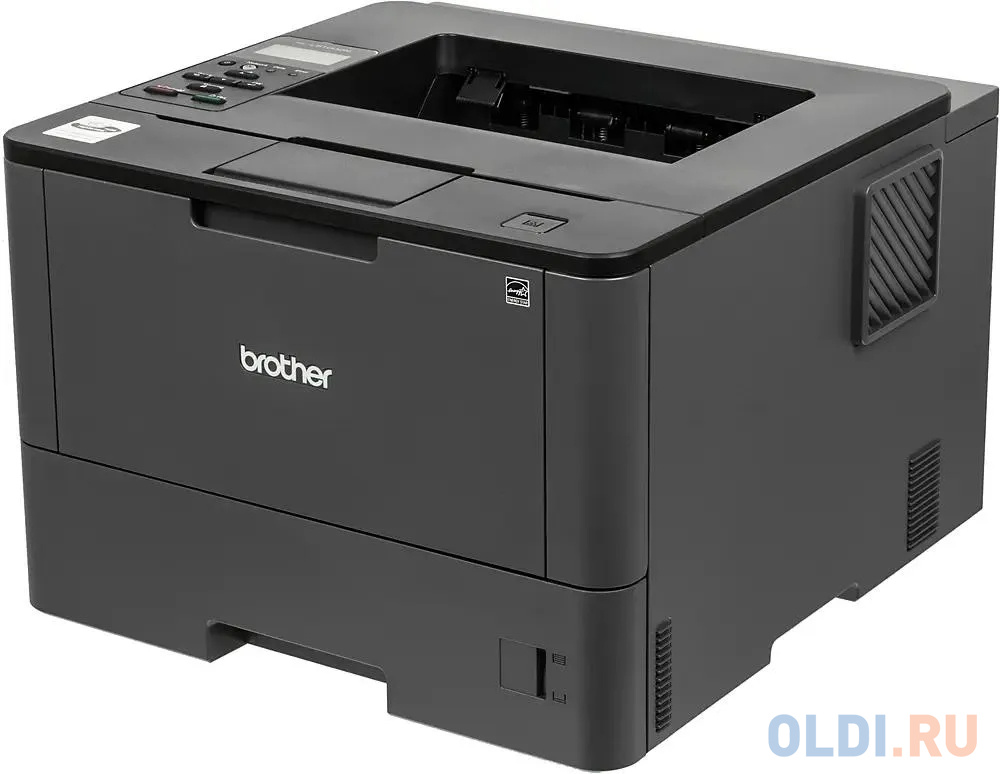 Лазерный принтер Brother HL-L5100DN, цвет чёрный, размер 373 x 255 x 388 мм