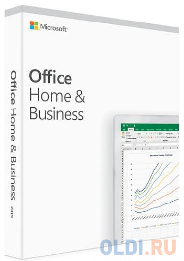 

Офисное приложение Microsoft Office Home and Business 2019 Russian Russia Only Medialess коробка T5D-03361
