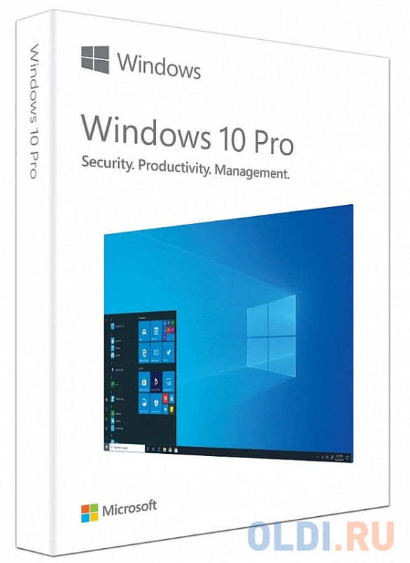 Операционная система Microsoft Windows 10 Pro, 32/64 bit, Rus, USB, BOX [hav-00105]