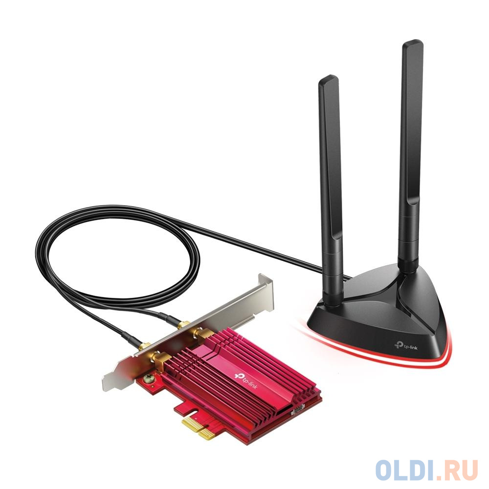 Сетевой адаптер WiFi + Bluetooth TP-Link Archer TX3000E AX3000 PCI Express (ант.внеш.съем) 2ант. wi fi роутер tp link archer ax53