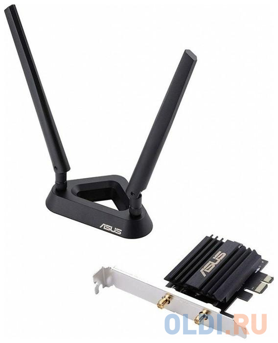 Адаптер Bluetooth+Wi-Fi ASUS PCE-AX58BT черный 90IG0610-MO0R00 bluetooth aux адаптер rexant