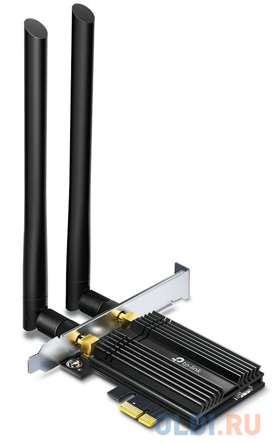 Сетевой адаптер Wi-Fi 6+ Bluetooth 5.0 TP-Link Archer TX50E AX3000 черный bluetooth aux адаптер rexant