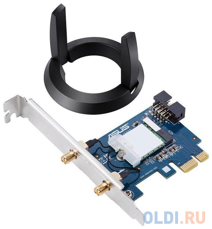 Сетевой адаптер WiFi + Bluetooth Asus PCE-AC58BT AC2100 PCI Express (ант.внеш.съем) 2ант