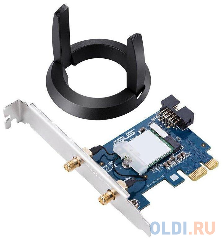 Сетевой адаптер WiFi + Bluetooth Asus PCE-AC58BT AC2100 PCI Express (ант.внеш.съем) 2ант.
